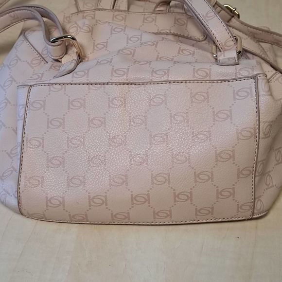 BEBE Blush Pink ALEXIS Signature Logo Travel Backpack Bag - Picture 9 of 9
